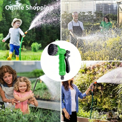 Мултифункционален градински пистолет за поливане – 6 режима на работа, ергономичен дизайн, снимка 3 - Градинска техника - 53366474