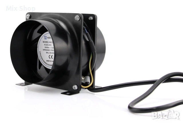 Нов Аксиален вентилатор канален вентилатор за извличане на въздух 100mm, снимка 2 - Друга електроника - 53971752