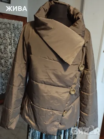 ЗИМНО топло дамско яке,цвят шоколад, снимка 2 - Якета - 47556030