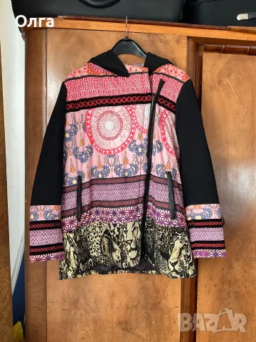 Desigual многоцветно овърсайз патчуърк яке - размер 48