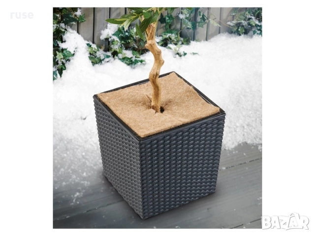 НОВИ! Мулч за защита на растения от замръзване 4броя квадрат 100% овча вълна, снимка 2 - Други - 52519053