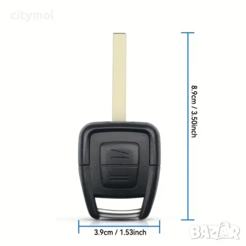 Кутийка ключ 2 бутона и острие HU100 за OPEL ZAFIRA A/VECTRA B/ASTRA G/CORSA C, снимка 2 - Аксесоари и консумативи - 50380749