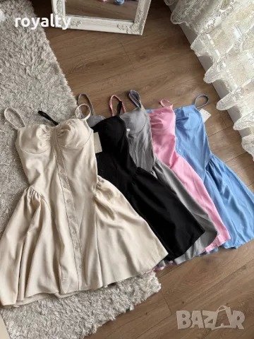 Стилна дамска рокля Различни цветове , снимка 2 - Рокли - 50272276