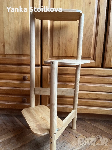 Продавам дървена стойка за цветя на 3 нива, снимка 4 - Други - 53199103