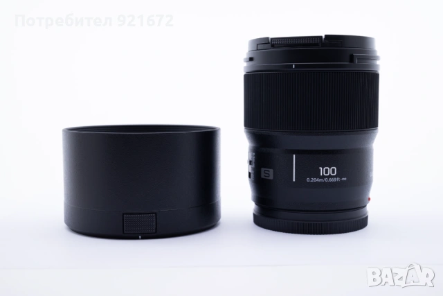 Panasonic Lumix S 100mm f/2.8 Macro - Leica L - КАТО НОВ, Пълен комплект, снимка 4 - Обективи и филтри - 54357719