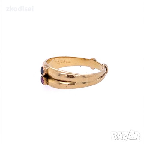 Златен дамски пръстен 4,24гр. размер:57 18кр. проба:750 модел:19559-1, снимка 2 - Пръстени - 42236890