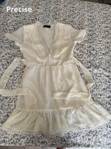 Официална бяло кремава рокля , снимка 12 - Рокли - 37465709