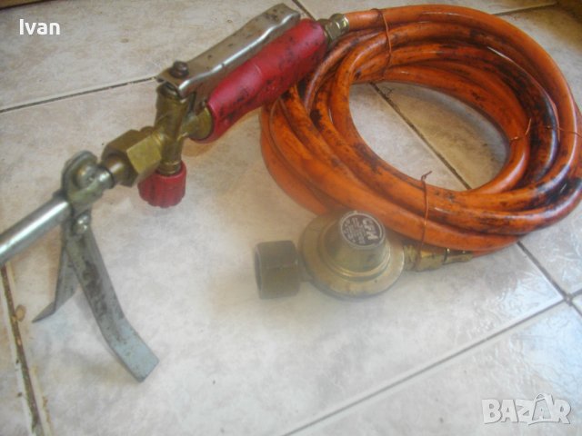 90см Газова Горелка За Покриви/Хидроизолации CFH с 5 м Маркуч и Редуциир Вентил-Оригинални-Отлична, снимка 6 - Други инструменти - 42121895