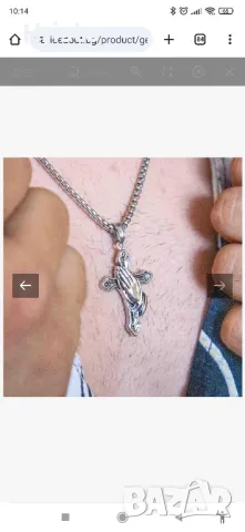 Стоманен гердан  iceout, снимка 2 - Колиета, медальони, синджири - 47925710