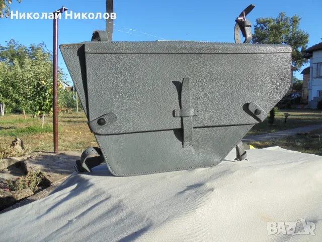 Ретро военна велосипедна чанта 