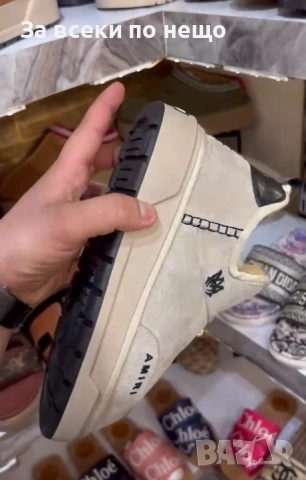 Amiri Дамски Светло Бежови Топли Зимни Боти Амири Код E965, снимка 6 - Дамски боти - 52059400