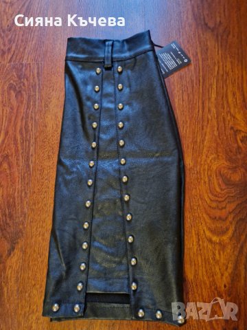 НОВО! Дамска секси кожена пола, снимка 4 - Поли - 42910751