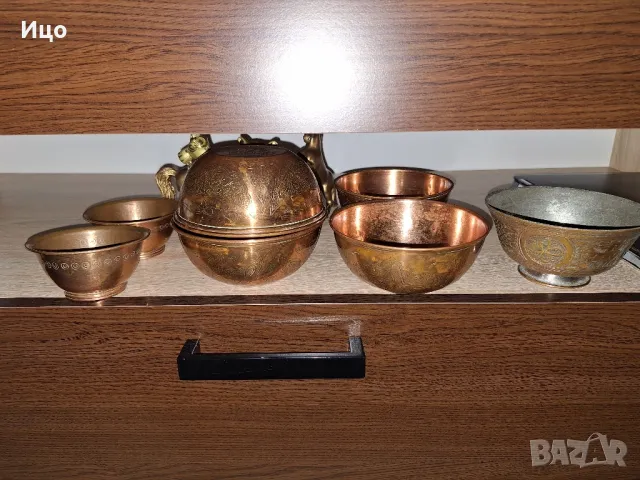 Медни тасове, снимка 5 - Антикварни и старинни предмети - 48786859