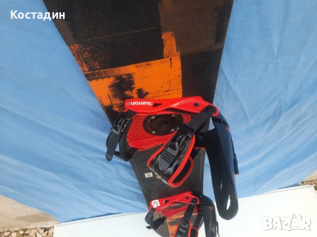 Сноуборд BURTON radius-150см.woodcore-flattop-rocker  с автомати , снимка 5 - Зимни спортове - 53066985