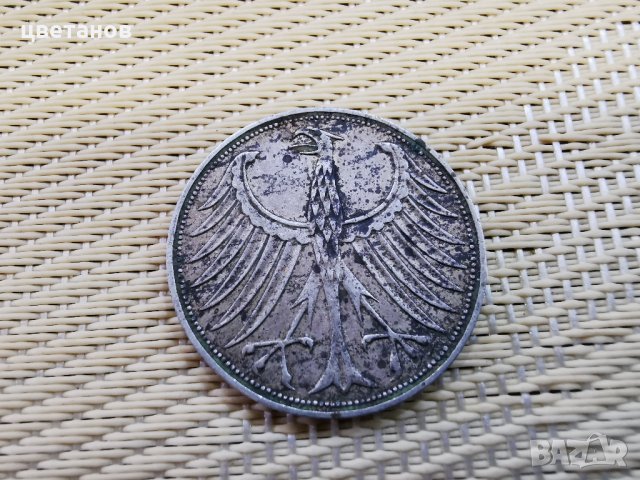  5 MARK BUNDES REPUBLIK DEUSCHLAND 1951-F, снимка 2 - Нумизматика и бонистика - 30990160