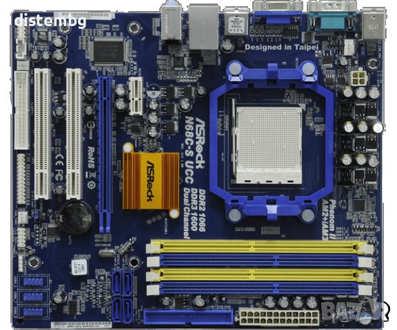 Дънна платка AsRock N68C-S UCC, снимка 1 - Дънни платки - 38406873