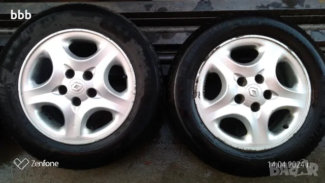 Оригинални ляти джанти за рено+зимни гуми, снимка 3 - Гуми и джанти - 47736282