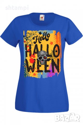 Дамска тениска Halloween 09,Halloween,Хелоуин,Празник,Забавление,Изненада,Обичаи,, снимка 4 - Тениски - 38146613