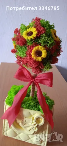 Дръвчета със скандинавски мъх , снимка 2 - Декорация за дома - 49345786