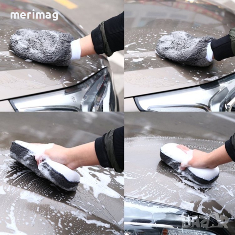 Микрофибърни кърпи за почистване и пране на коли 9 части, снимка 4 - Аксесоари и консумативи - 44651966