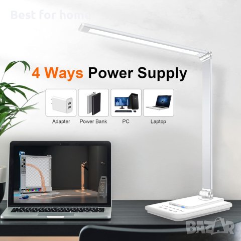 ЛЕД настолна лампа oxylops с различни режими и грижа за очите, снимка 2 - Настолни лампи - 42753150