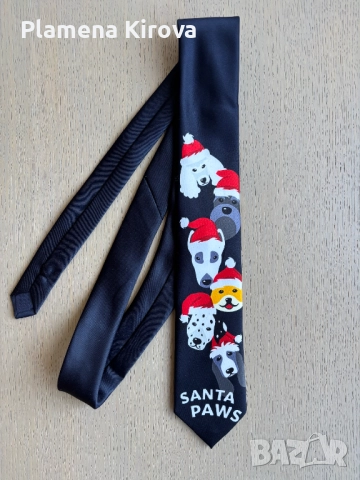 Коледна вратовръзка Santa Paws