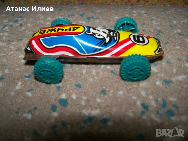 Малка ламаринена количка Дружба №6 , соц играчка, снимка 5 - Коли, камиони, мотори, писти - 51151406