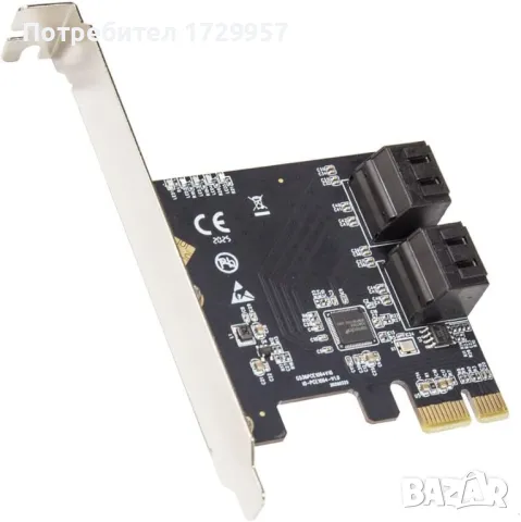 PCIe3.0 to 4 SATA6G Card,IO-PCE1064-4I, снимка 1