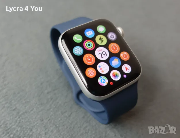 Гаранционен (2г.) смарт часовник Apple Watch SE2 V2, 44mm S/M Storm Blue Sport