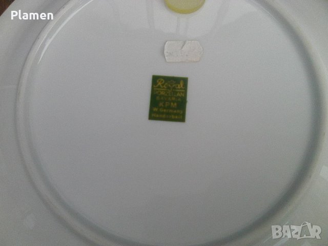 Порцеланова чиния с литография на град Бремен, снимка 4 - Други ценни предмети - 39532450