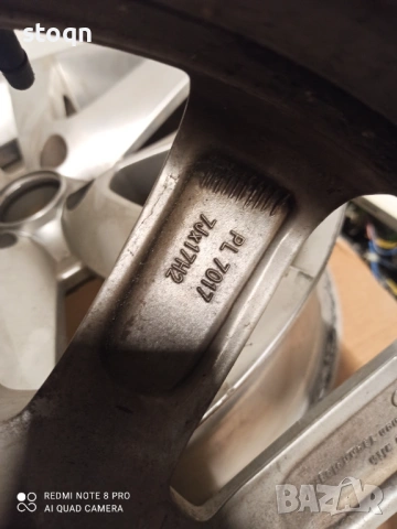 Алуминиеви джанти 17ц.4х100, снимка 5 - Гуми и джанти - 54170948