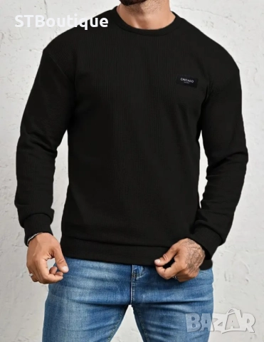 🧥 Стилна мъжка блуза с дълъг ръкав –💥 НОВ МОДЕЛ 2025!💥, снимка 4 - Блузи - 52227395