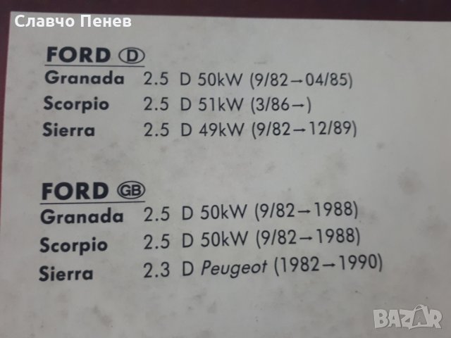 Ретро филтър Форд Сиера , Скорпио и Гранада , снимка 2 - Аксесоари и консумативи - 31278296
