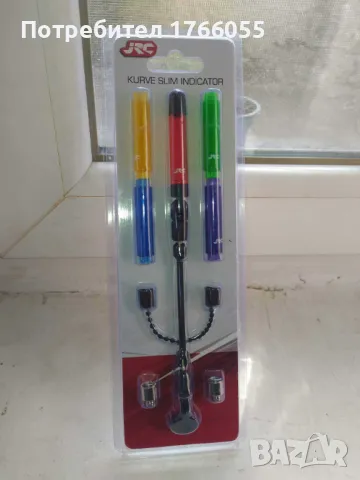 Комплек 3 броя държачи за въдица JRC X-Lite 3 Set+JRC Kurve Slim Индикатор 