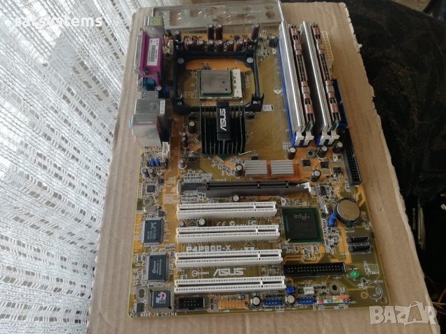 Дънна платка Asus P4P800-X Socket 478 CPU+FAN+RAM, снимка 3 - Дънни платки - 44461366