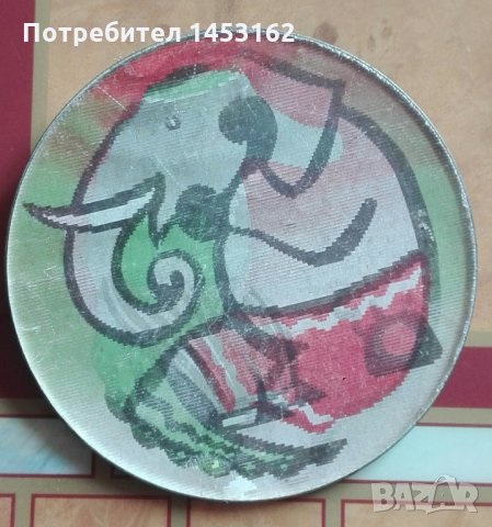 Рядка руска преливаща значка с крокодила Гена и слон, снимка 2 - Колекции - 30712530