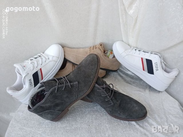 КАТО НОВИ кларкове 44 - 45 original  AM®, 100% естествена кожа = велур, GOGOMOTO.BAZAR.BG®,КАТО НОВИ, снимка 9 - Спортно елегантни обувки - 44451198
