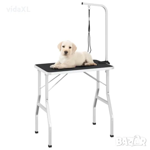 vidaXL Маса за груминг на домашни любимци, регулируема, 1 примка, снимка 3 - За кучета - 56147509