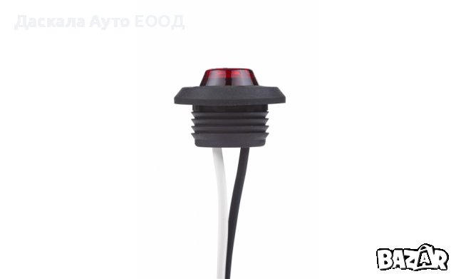 1 бр. кръгли LED ЛЕД габарити ЧЕРВЕНИ за ролбар Eagle Eye 12-24V Полша, снимка 5 - Аксесоари и консумативи - 37339247