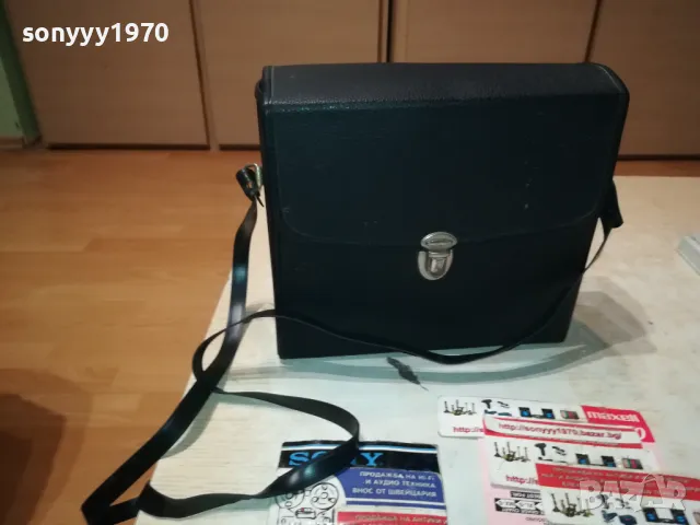 JAPAN-КОЖЕНА ЧАНТА ЗА БИНОКЪЛ 20Х17Х7СМ-MADE IN JAPAN ВНОС SWISS 1201251921, снимка 8 - Екипировка - 48654967