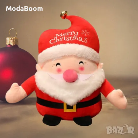 Коледна плюшена играчка Дядо Коледа – 25 см, снимка 3 - Плюшени играчки - 48426013