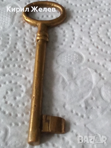 Стар рядък бронзов ключ 52527, снимка 6 - Антикварни и старинни предмети - 52580490