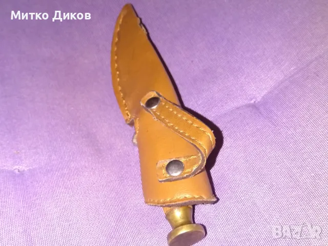 Ловно ножче с две страни и калъвче 155х86мм, снимка 3 - Ножове - 47672773