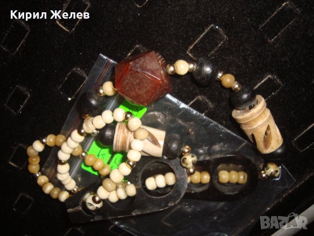 ТУАРЕГСКА ОГЪРЛИЦА от РОГ и КЕХЛИБАР ФАТУРАН РЪЧНА МАЙСТОРСКА СТАРА ИЗРАБОТКА ЕТНО - УКРАШЕНИЕ 16622, снимка 17 - Антикварни и старинни предмети - 31450853