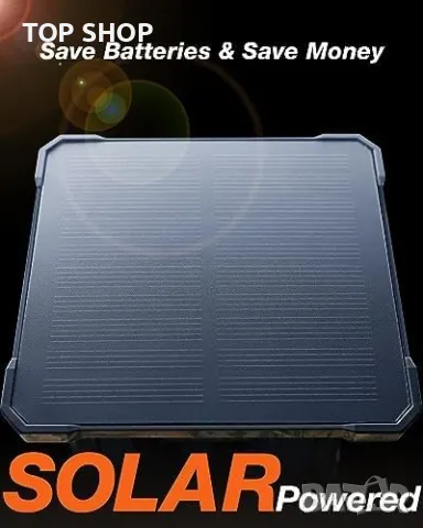 Нова соларна Ловна камера Водоустойчива за лов наблюдение диви животни, снимка 2 - Камери - 49804790