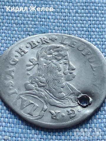Сребърна монета 6 кройцера 1682г. Сент Виет Каринтия Леополд първи 13782, снимка 5 - Нумизматика и бонистика - 42915784