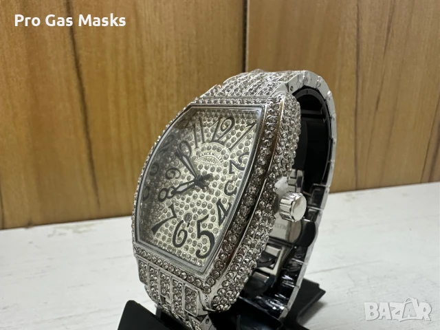 Часовник Franck Muller Lux Quartz Само за 200 лв Ново с дървена кутия, снимка 4 - Мъжки - 47806884