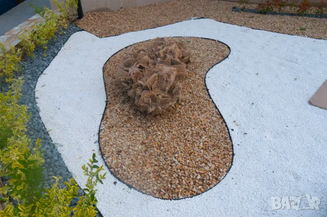 Цветни камъни -Син, Зелен, Бял декоративен камък за градината --полиран Мрамор с обла и гладка форма, снимка 6 - Строителни материали - 49248262