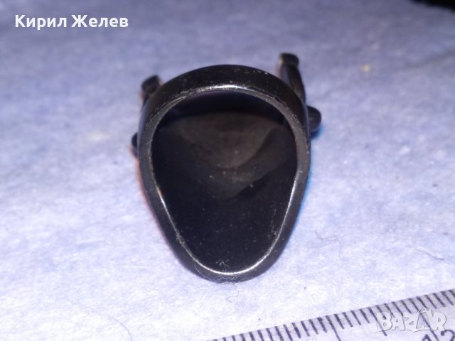 ШАРМАНТЕН ВИНТИДЖ МЕДЕН ЛАКИРАН РАЗДВИЖЕН ДВУКОМПОНЕНТЕН АРТ ПРЪСТЕН 37043, снимка 13 - Пръстени - 40415209