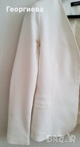 Елегантно бяло сако без ревери, снимка 3 - Сака - 37889103